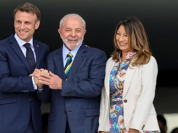 Imagem - Lula concede a Macron a Ordem Nacional do Cruzeiro do Sul