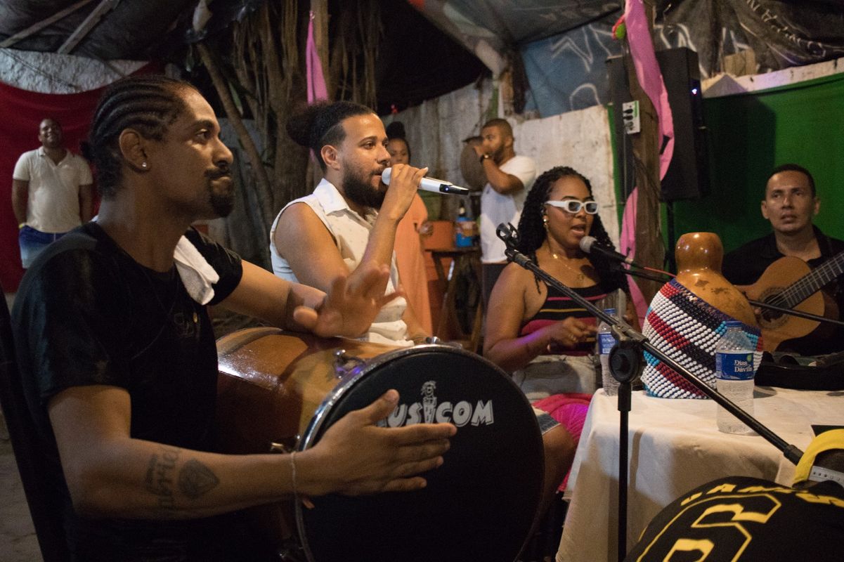 Apresentação do Samba Criolo Show, em São Lázaro