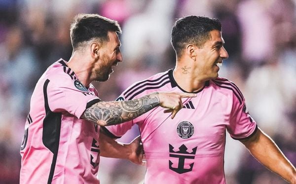 Messi e Suárez em ação pelo Inter Miami