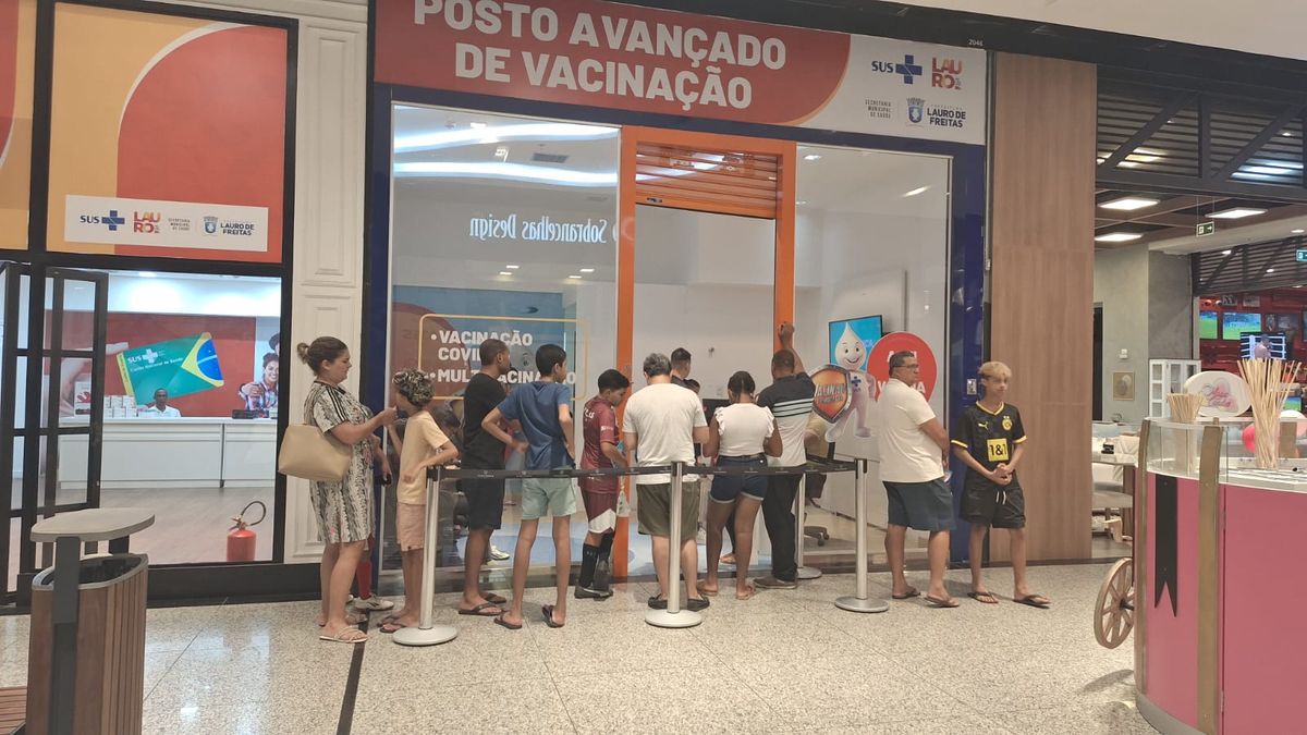 Vacinação acontece em shopping de Lauro