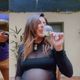 Imagem - No final da gestação, Fernanda Paes posta vídeo bebendo vinho