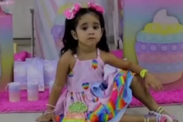 Cecília Valentina Hora da Silva morreu após se afogar na piscina de uma chácara na cidade de Juazeiro