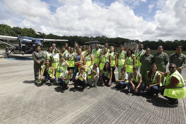 Crianças com Espectro Autista visitam as dependências do aeroporto de Salvador