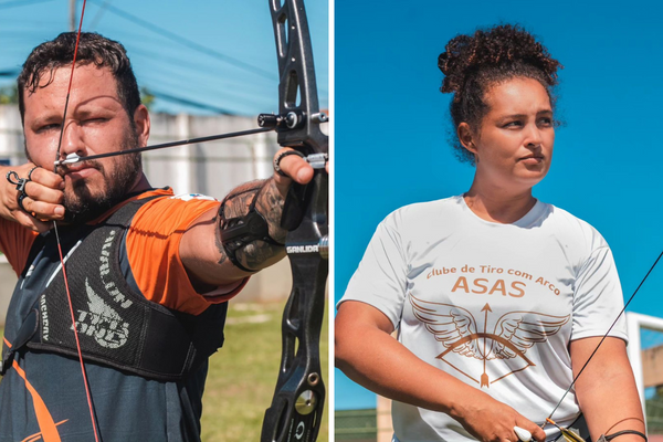 Paulo Penna e Renata Barros integram a seleção brasileira de Barebow 