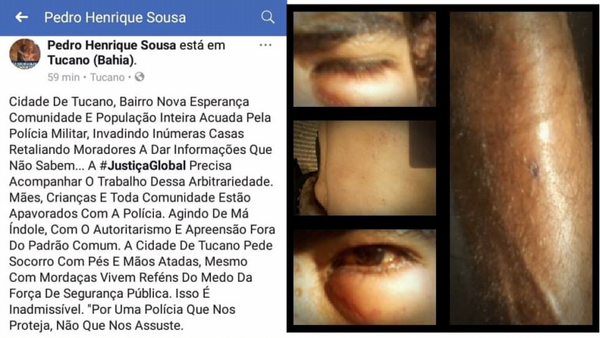 Pedro Henrique denunciava a brutalidade policial através das redes sociais