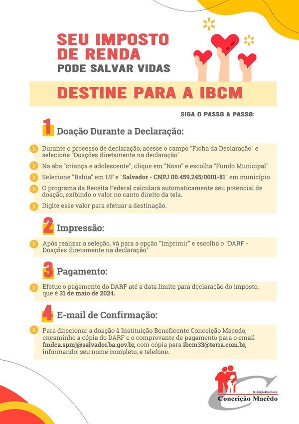 Doação ajuda IBCM