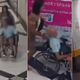 Imagem - Novo vídeo mostra mulher chegando ao banco com idoso morto em cadeira de rodas