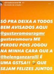 Silvia desabafou nas redes sociais