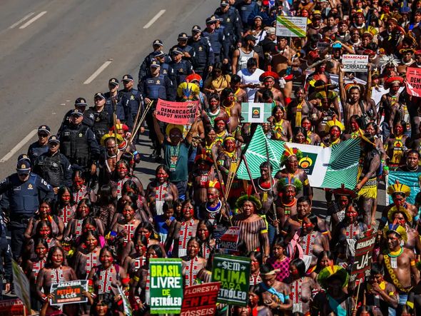 Imagem - Indígenas em Brasília divulgam reivindicações aos Três Poderes