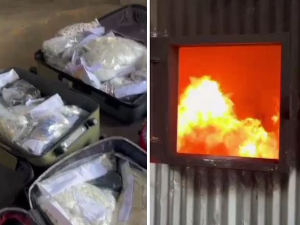 Imagem - Meia tonelada de drogas são incineradas no interior da Bahia