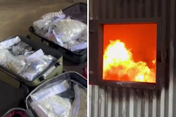 Quase 500 quilos de drogas foram apreendidas e incineradas durante a Operação Nárke