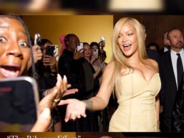 Imagem - Rihanna segura mão de ex-BBB Camilla de Lucas em evento e reação viraliza