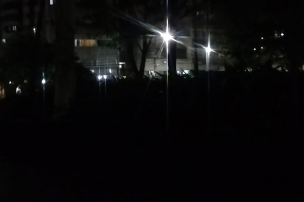 Praça do Campo Grande sem energia