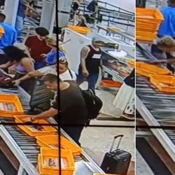 Imagem - Vídeo mostra casal furtando celulares na esteira de bagagem do Aeroporto de Salvador