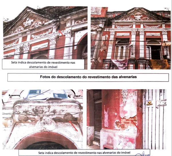Laudo da Defesa Civil já alertava para os problemas estruturais do casarão