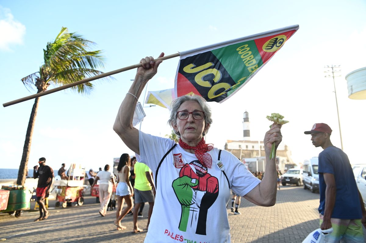 Professora Celi Taffarel foi às ruas por melhores condições trabalhistas