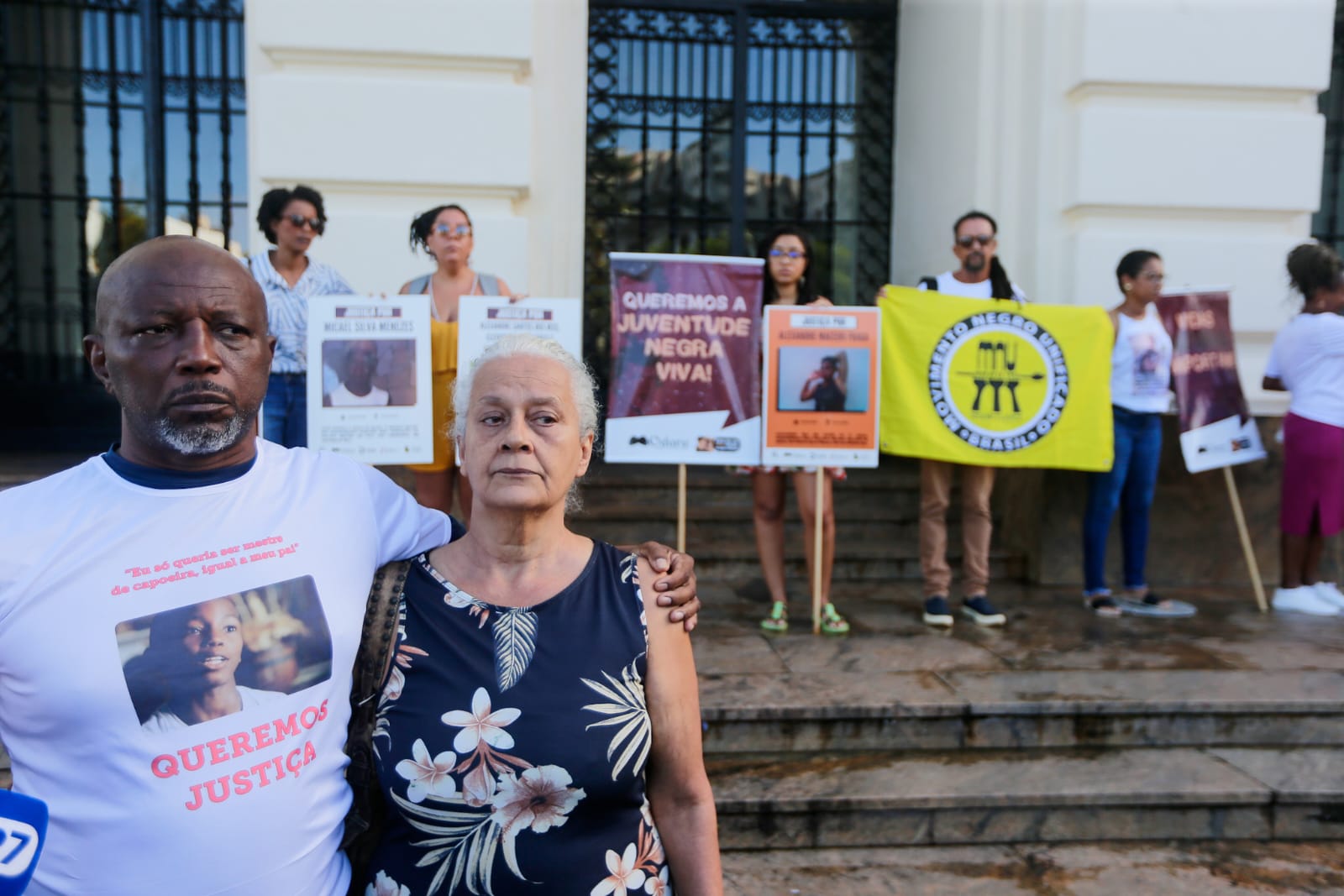 Pai do menino Joel, morto em operação policial  por Arisson Marinho/CORREIO