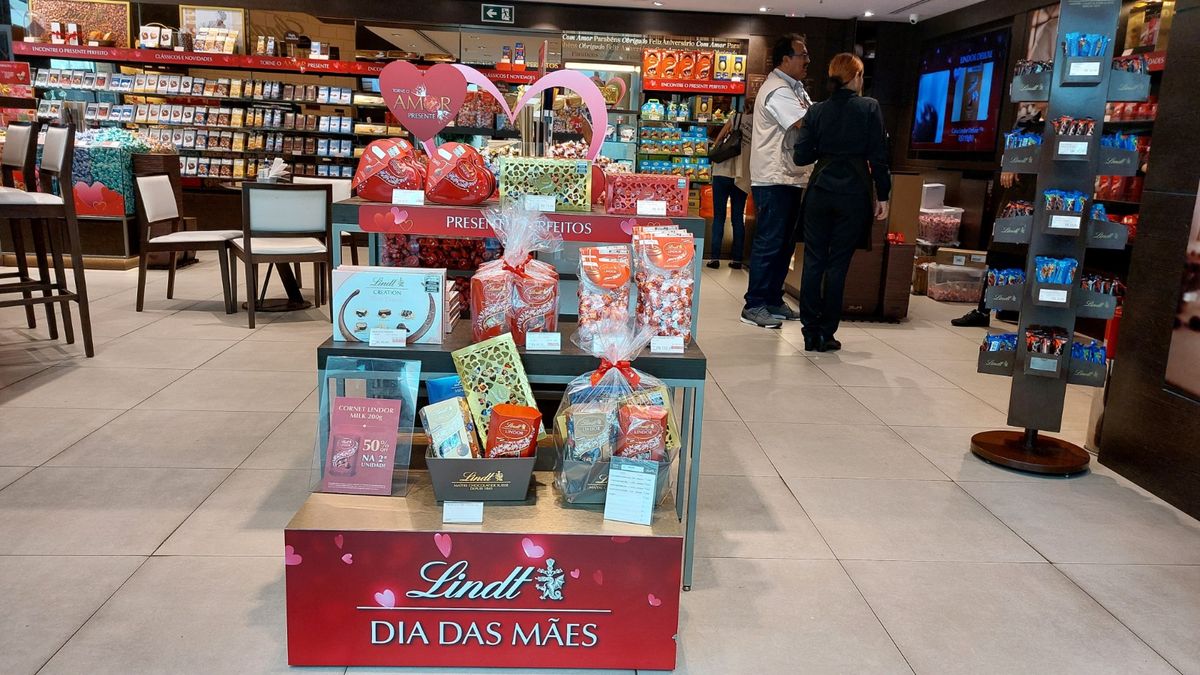 Chocolates estão entre as opções de presentes no Salvador Shopping