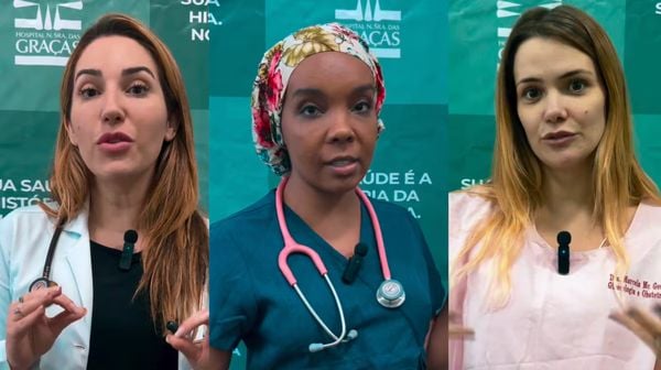 Ex-BBBs Marcela, Thelminha e Amanda vão a hospital no RS para atender vítimas