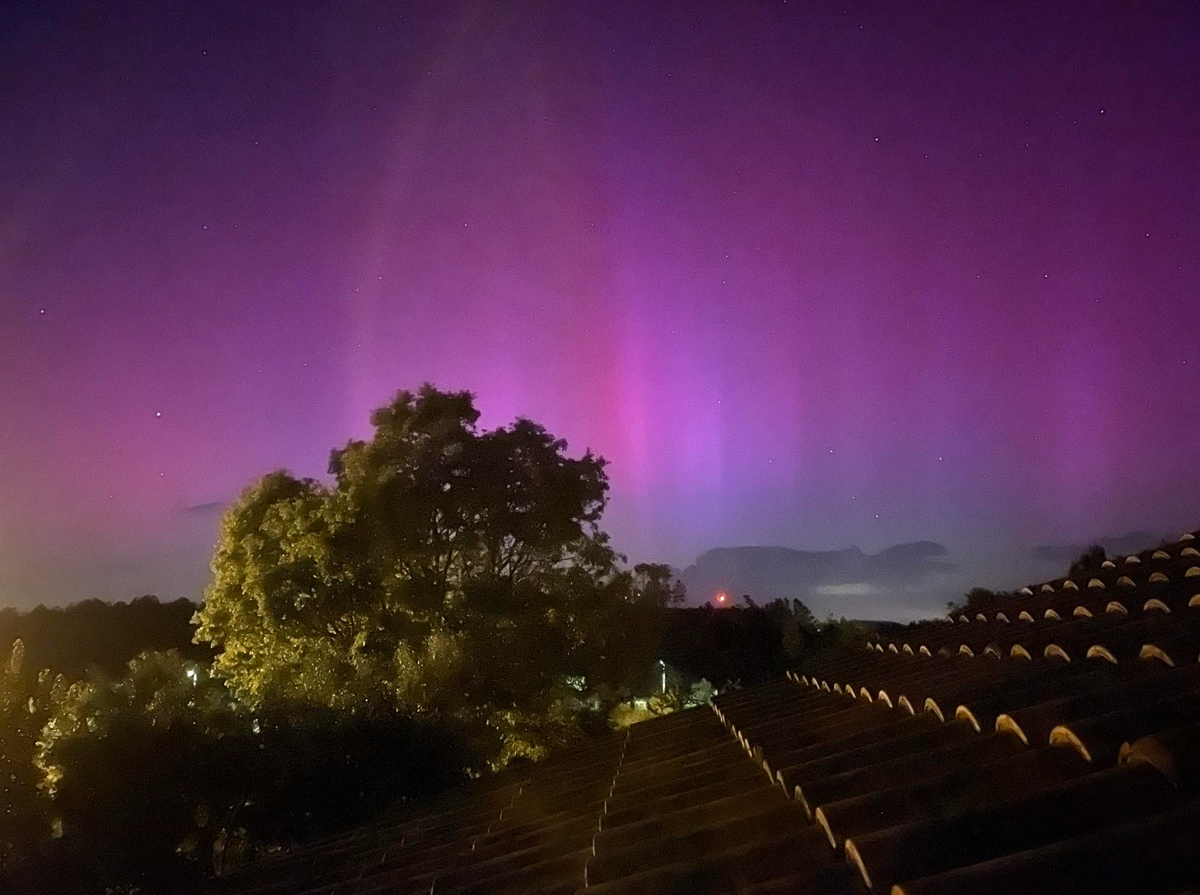 Aurora boreal em Portugal
