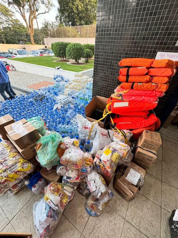 Parte das doações arrecadadas pela influenciadora por Acervo Pessoal