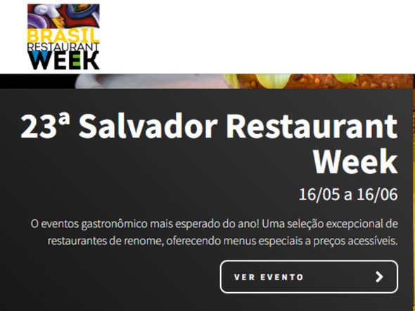 Imagem - Salvador Restaurant Week divulga estabelecimentos que participam da 23ª edição