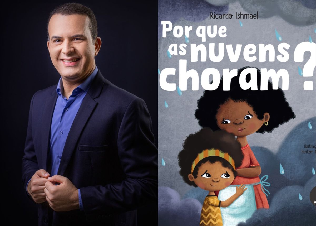 Ricardo Ishmael lança livro infantil “Por que as nuvens choram?” neste domingo