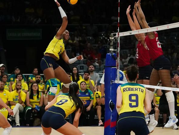 Imagem - Brasil derrota EUA por 3 sets a 1 na Liga das Nações Feminina