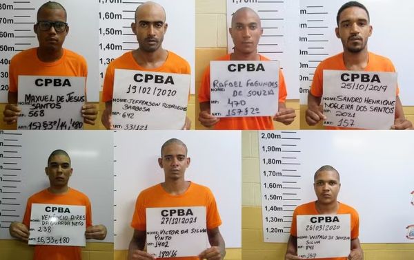 Os sete detentos fugiram no início de maio do Conjunto Penal de Barreiras