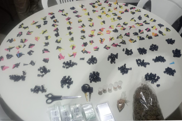 Materiais apreendidos 