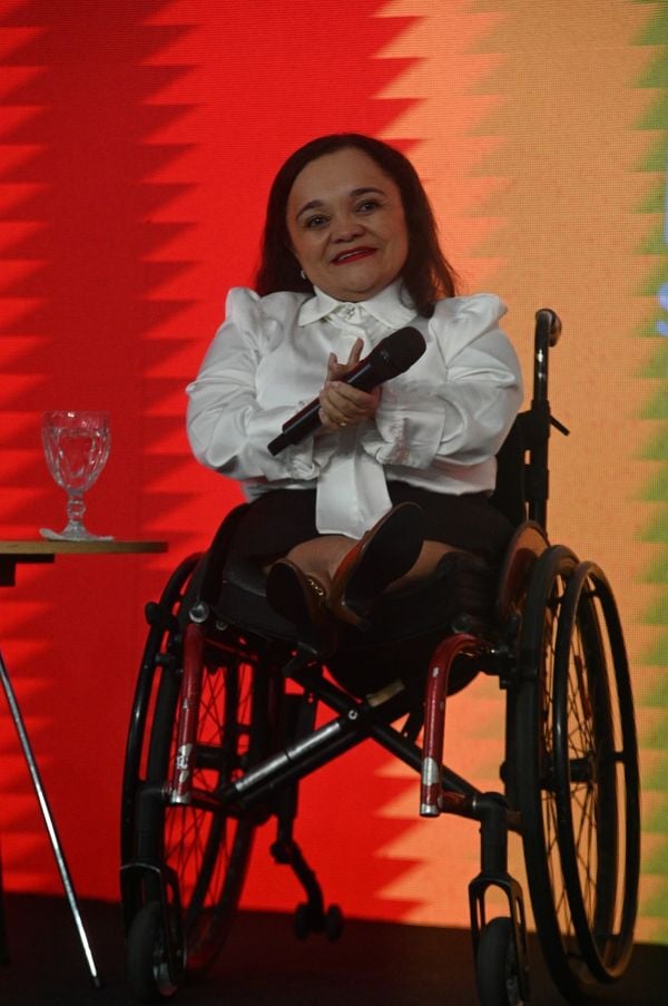 Amanda Orleans participou do Fórum ESG, em 2024;evento é promovido pelo Correio e Alô Alô Bahia