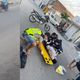 Imagem - Câmera de segurança flagra acidente com motociclista em Conceição do Coité