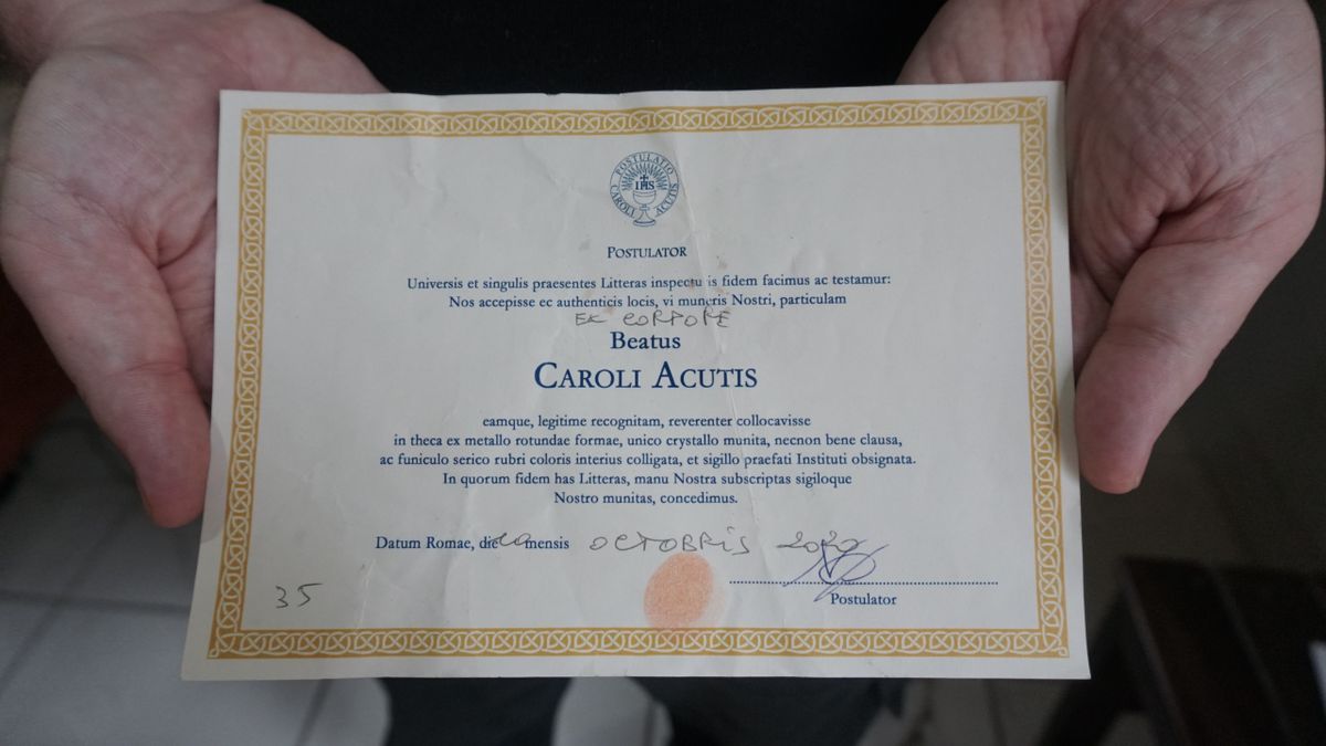 Certificado da relíquia