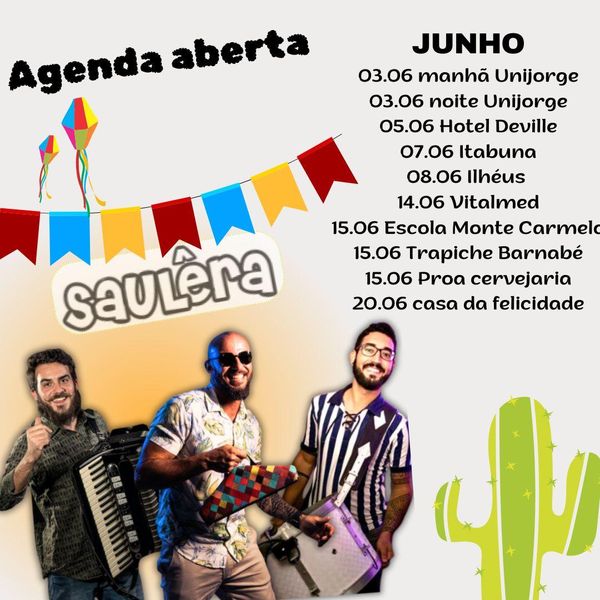 Agenda do cantor Saulêra