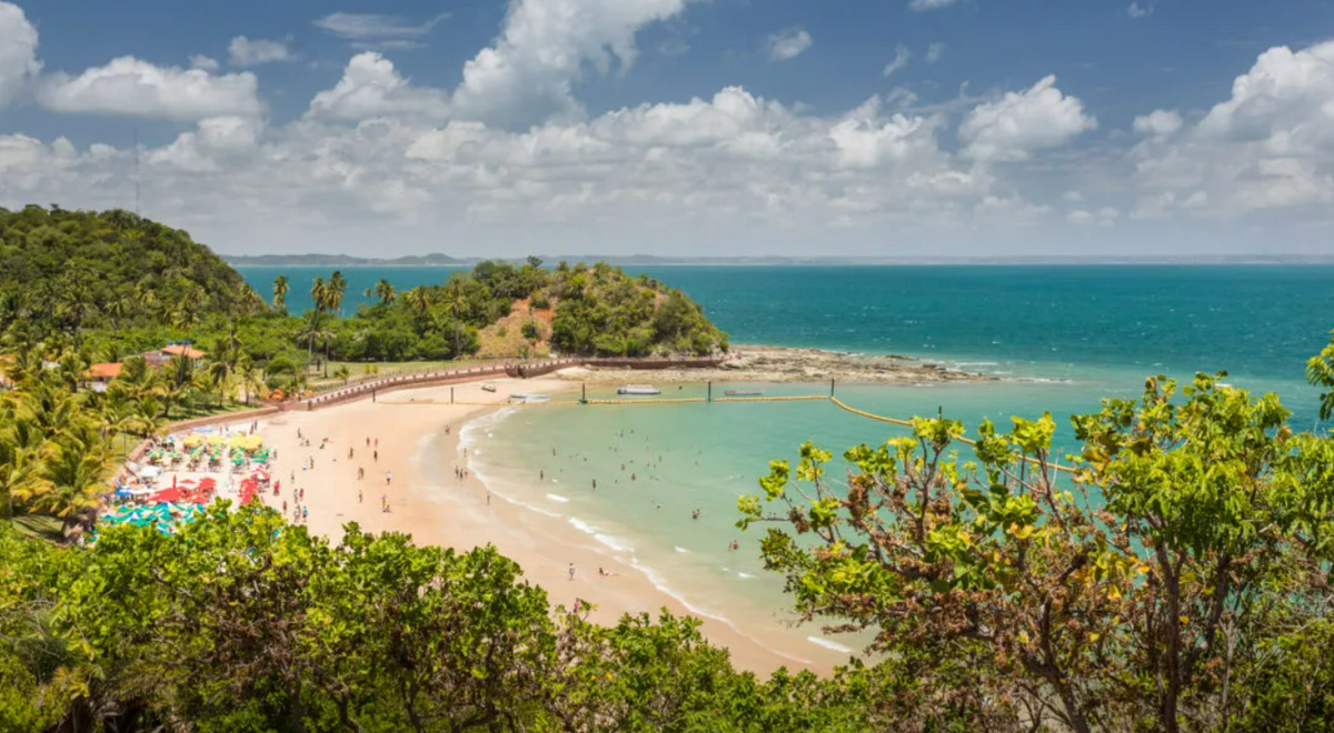A praia foi eleita a segunda melhor do Brasil 