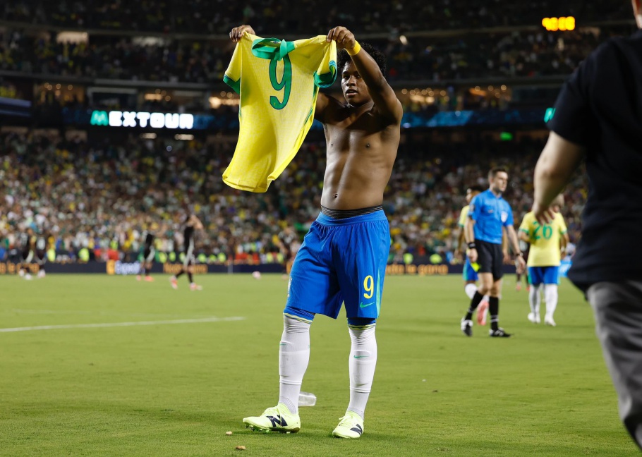 Endrick marcou no final por Rafael Ribeiro/CBF