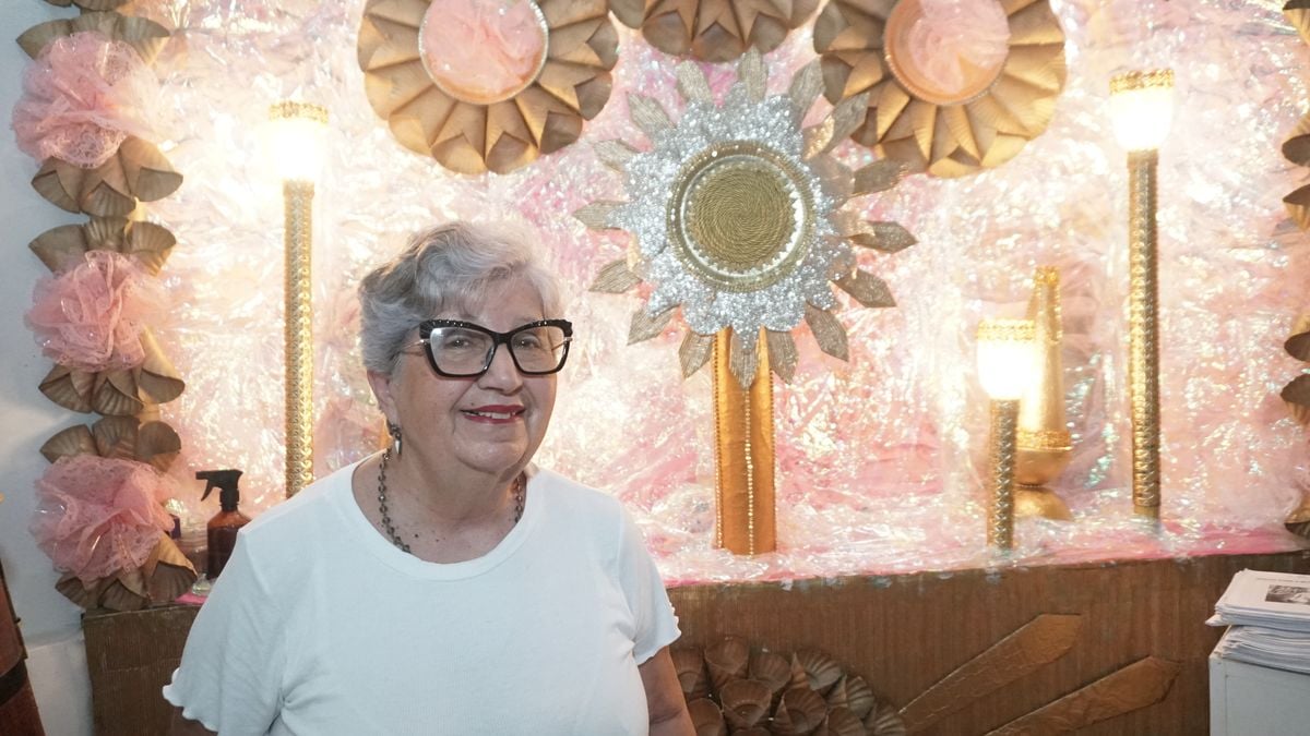 Marise Fernandes visita o altar há seis anos