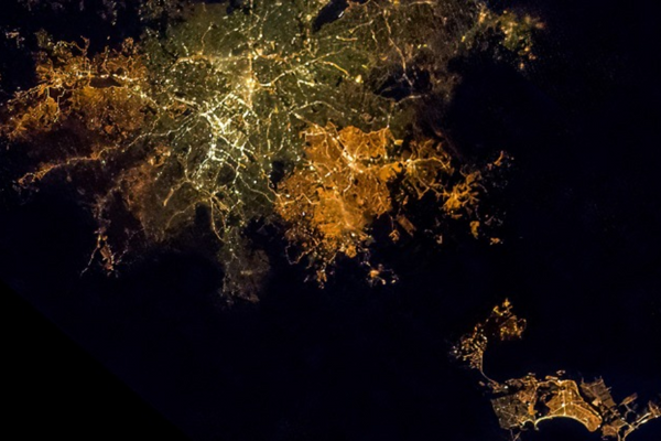 São Paulo vista do espaço