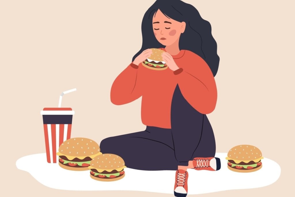 [Edicase]O vício em comida ocorre especialmente em pessoas geneticamente suscetíveis (Imagem: Keronn art | Shutterstock) por  