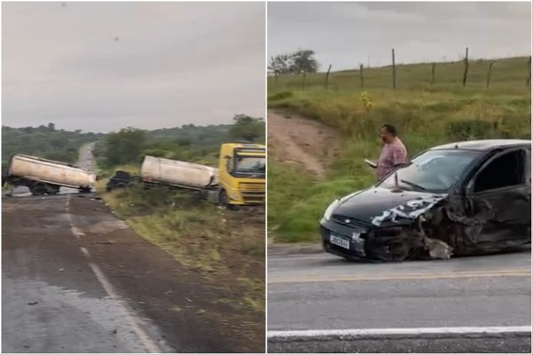 Acidente ocorreu em trecho entre Feira de Santana e Tanquinho