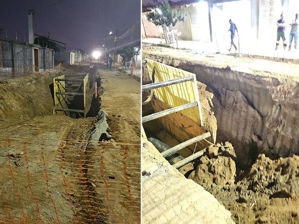 Imagem - Funcionários ficam soterrados durante obra de drenagem em Vitória da Conquista