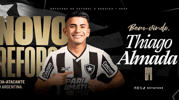 Anúncio do novo jogador feito pelo clube