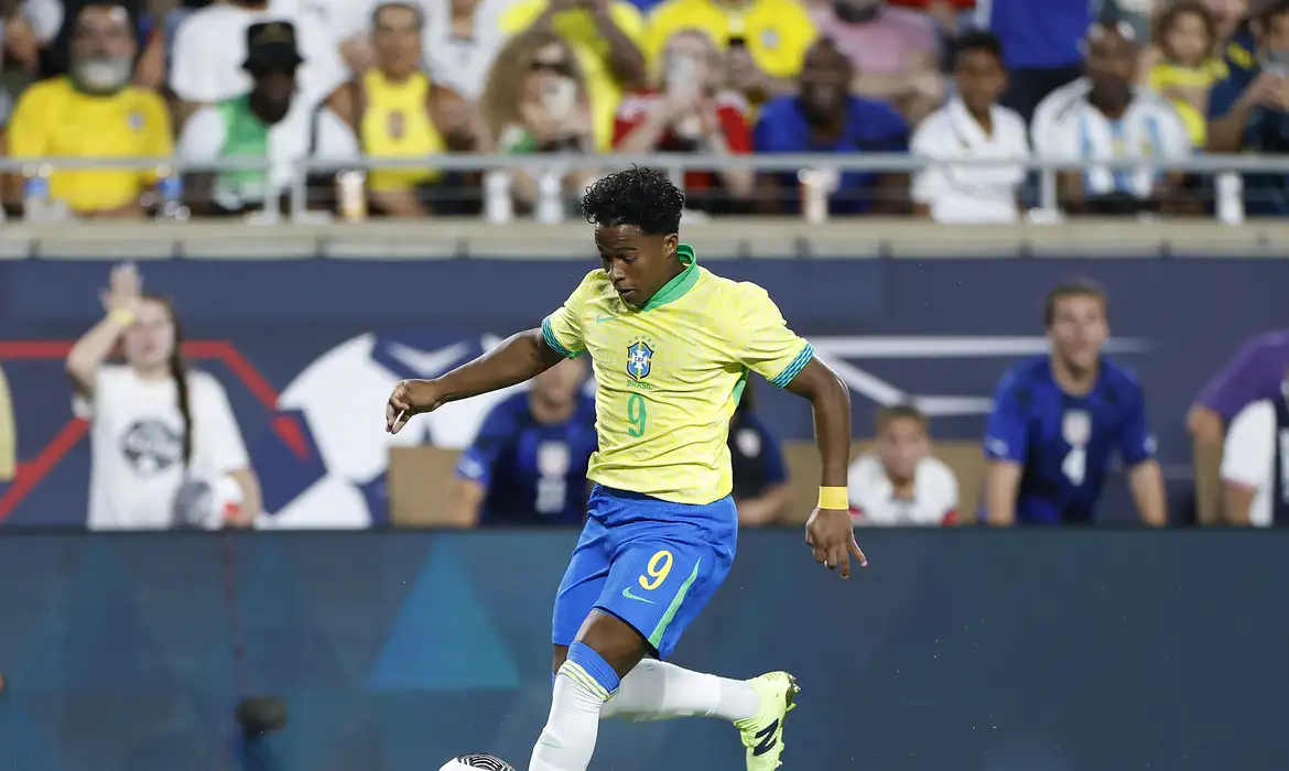 Endrick por Rafael Ribeiro/CBF/