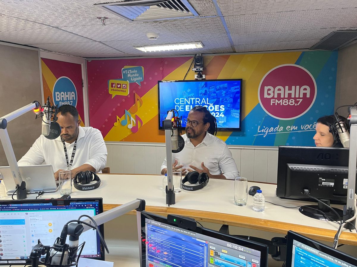 Kleber Rosa em entrevista à rádio Bahia FM