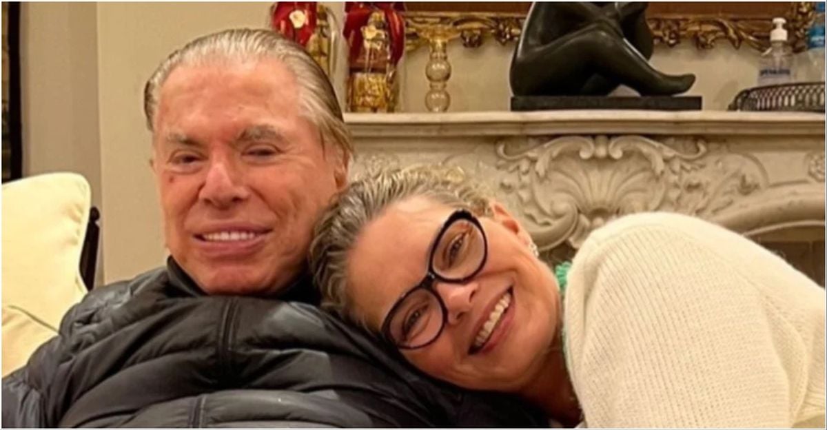 Silvio Santos e Cintia Abravanel