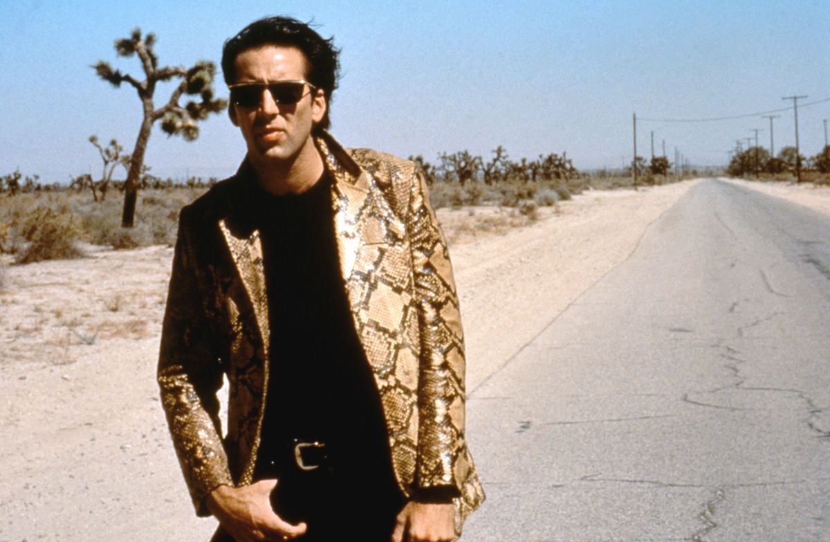 American actor Nicolas Cage on the set of Wild at Heart, written and directed by David Lynch. (Photo by Sunset Boulevard/Corbis via Getty Images)