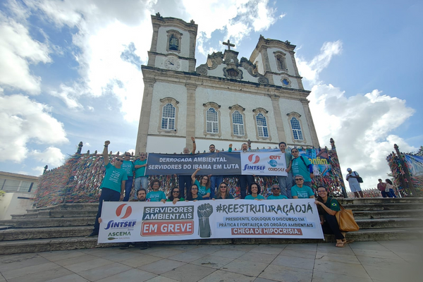 Servidores ambientais federais em protesto