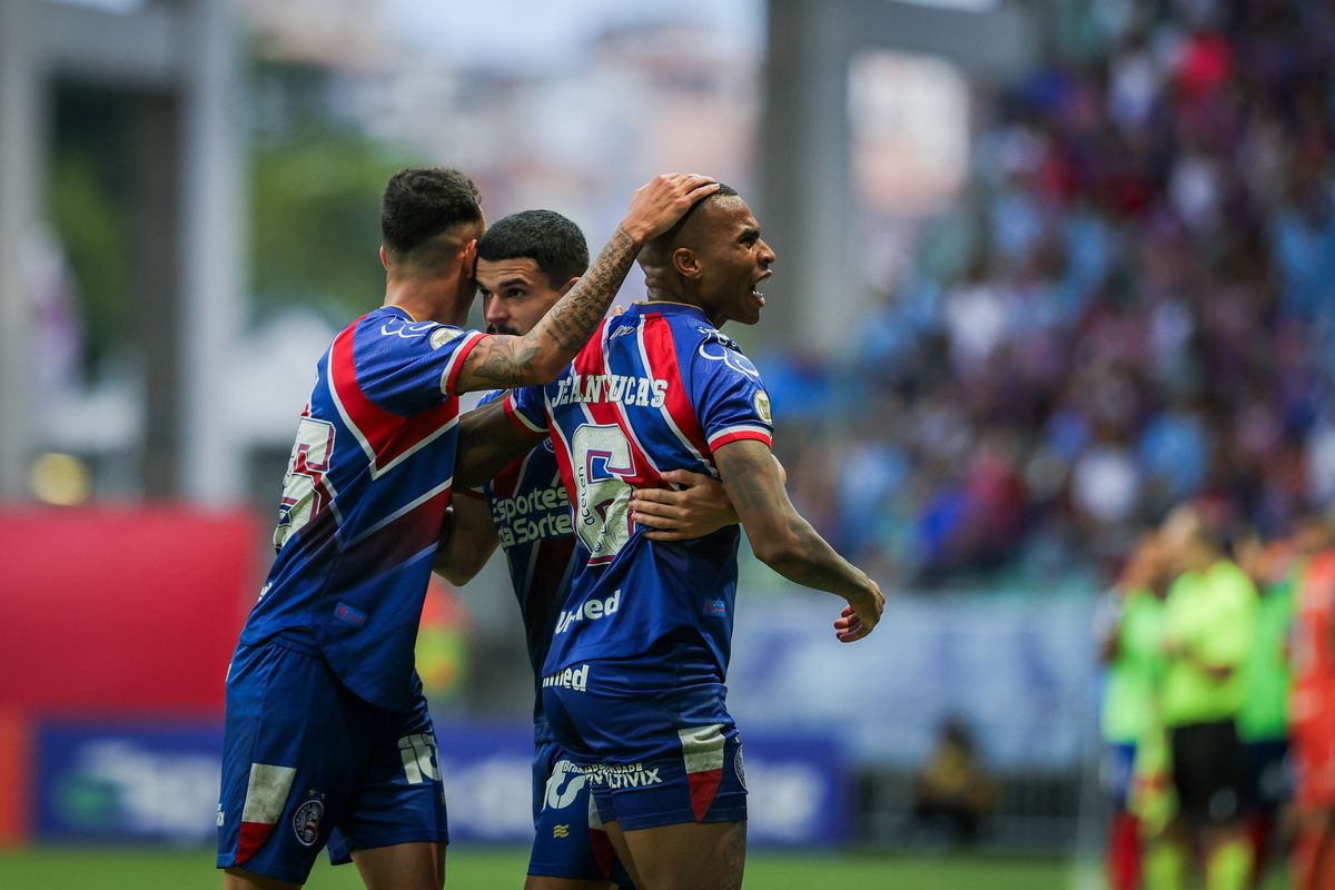 Jean Lucas marcou o único gol do Bahia contra o Cuiabá