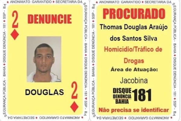 Thomas Douglas Araújo estava no Baralho do Crime desde março de 2022