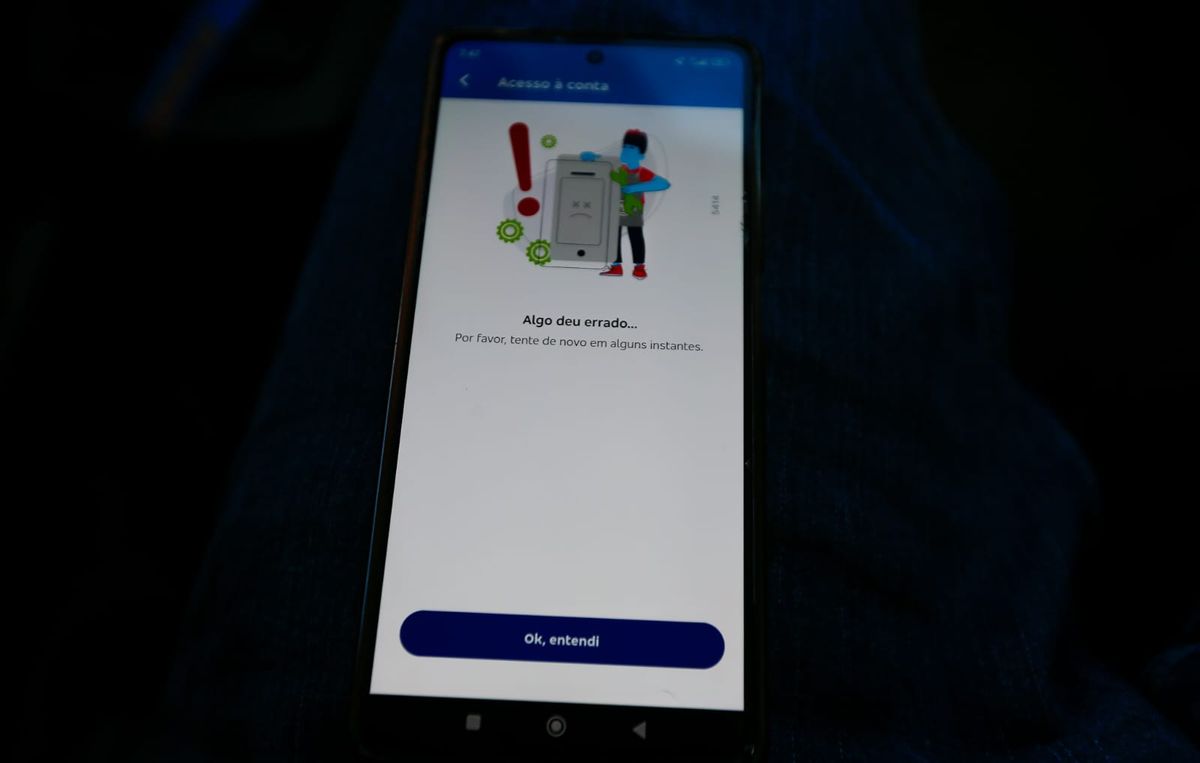Erro em app do Bradesco